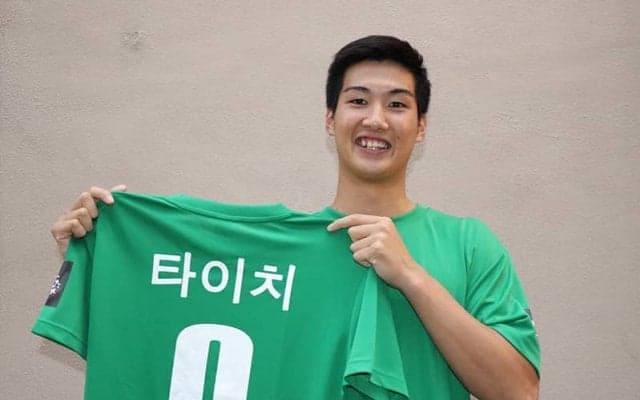 日本人初のKBL選手として開幕を迎える原州DB中村太地。「今は早く試合がしたい！」