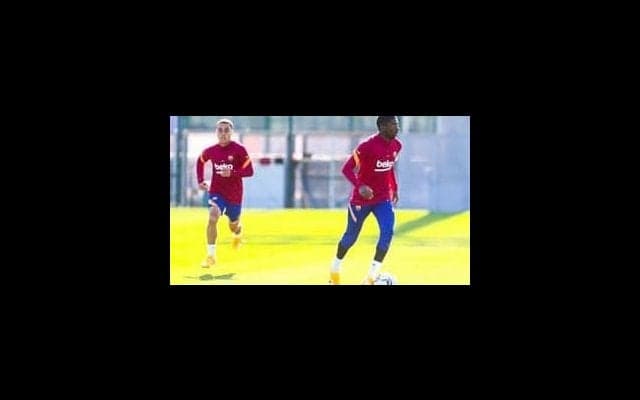 デンベレがオフ返上で自主練 スタメン奪取に意欲