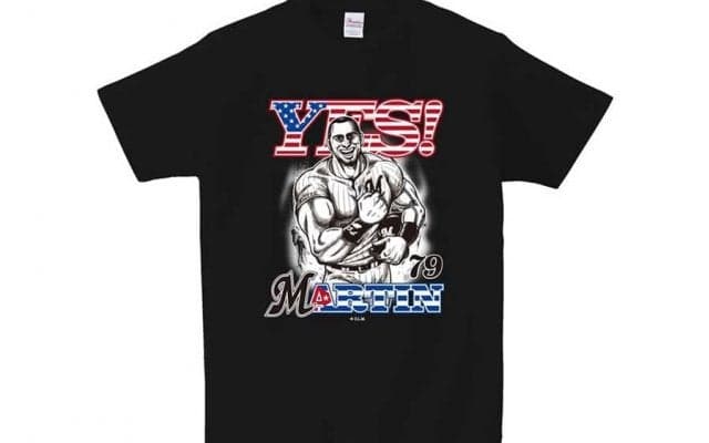 ロッテが「YESマーティン！」グッズ販売　本塁打後パフォーマンスの筋肉隆々デザイン