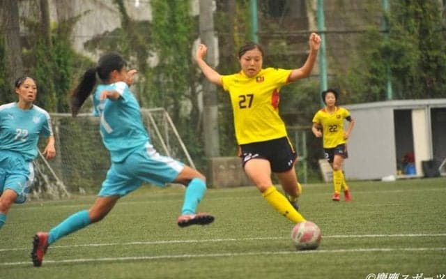 【ソッカー（女子）】大学リーグ第５節 首位相手に白熱の好ゲーム　筑波大学戦