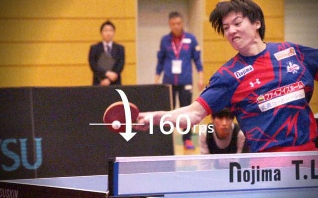 卓球の回転数をダルビッシュ有の変化球など他スポーツと比較してみた