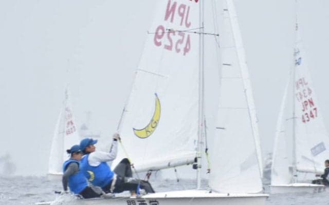 【ヨット部】　関西４７０選手権大会１日目、関学勢が上位を占める！