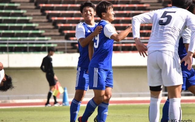 　【サッカー部男子】　ＭＦ渡邉裕の決勝ゴールで、開幕３連勝