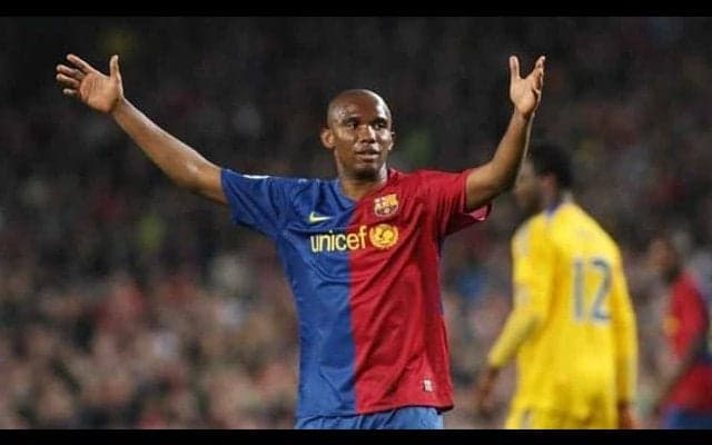 バロンドール・ドリームチーム候補に選出されたエトーが不満「右で1シーズンしか...」