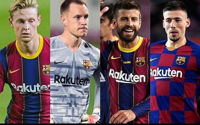 バルセロナが4選手と契約延長合意を発表!　守護神＆主力CB2人にデ・ヨング!