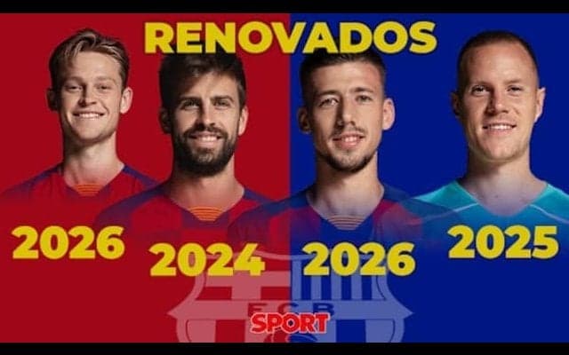 【公式】バルサ ピケ含む中心選手4名との契約更新を発表！