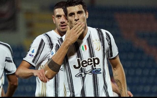 2ゴールで勝利に導いたユベントスFWモラタ「このユニフォームを着てプレーできるのは素晴らしい」