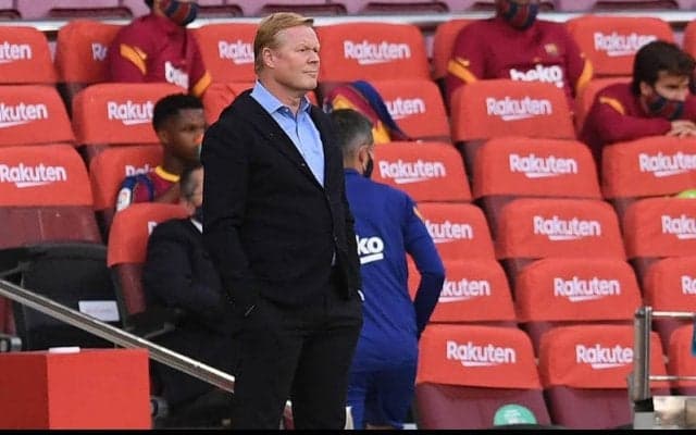 「シャツを引っ張ったのに、後ろではなく前に倒れた」クーマン監督がセルヒオ・ラモスの倒れ方に疑問