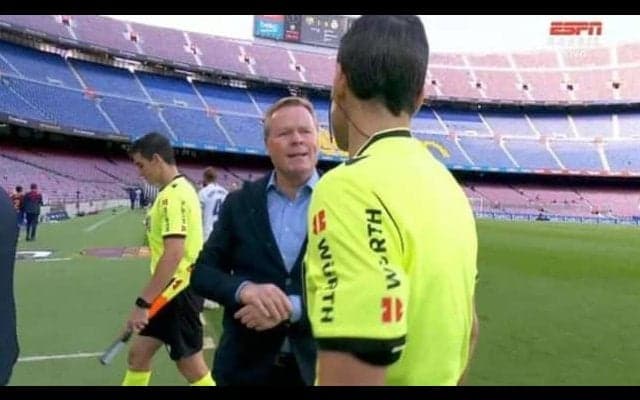 「なぜだ？」怒るクーマン...クラシコ直後の猛抗議内容が明らかに