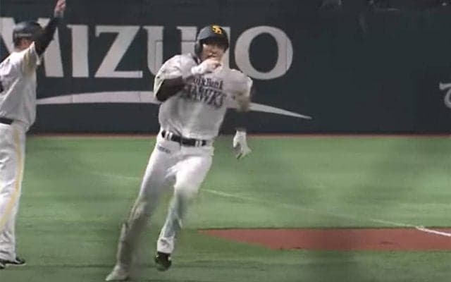 「激加速やべぇ」鷹・柳田、中堅後逸の“ランニング本塁打”で叩き出した驚愕タイムは？