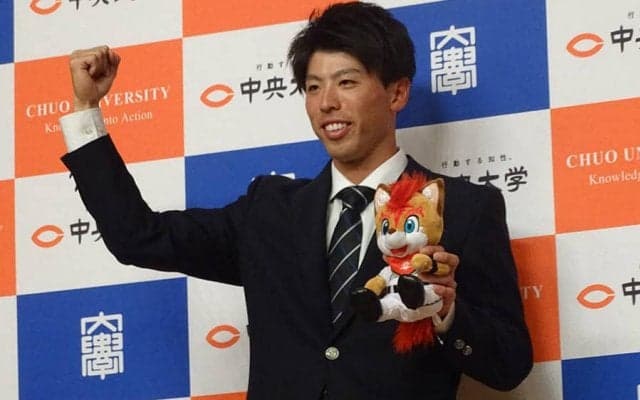 【ドラフト】“サニブラウンに勝った男”中大・五十幡　2位指名の日ハムとの不思議な縁