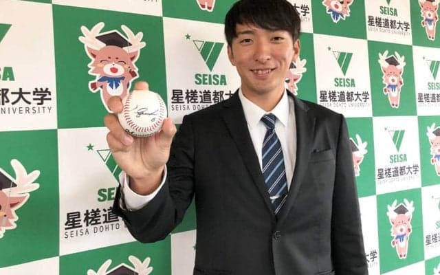 ロッテ、ドラ4星槎道都大・河村に指名あいさつ　「投手陣のピースとなれるように」