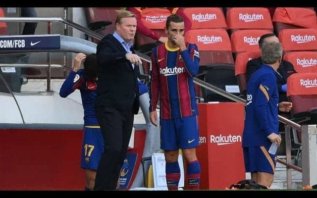 クーマン、グリーズマンに不満なし「良くやっている、運が向くことを祈る」