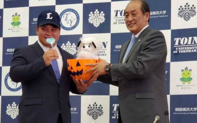 西武渡辺GM「キャラで選んだわけじゃない」112キロの巨漢ドラ1に指名あいさつ