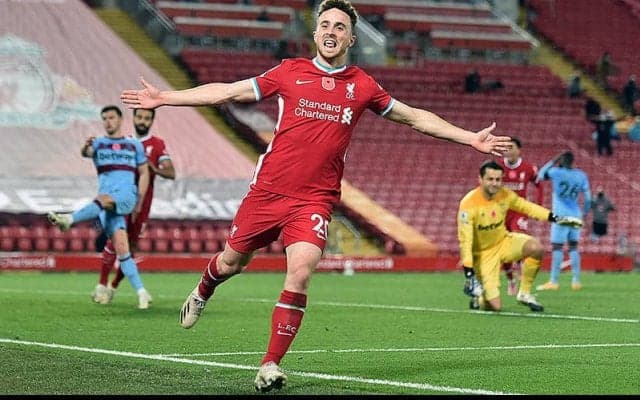 シャキリの絶妙アシストからジョタが2戦連続逆転弾!　クロップ采配的中のリバプールが苦しみながらも連勝!《プレミアリーグ》