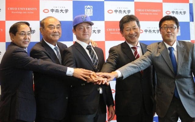 横浜DeNAベイスターズドラフト２位　牧秀悟主将　指名あいさつ