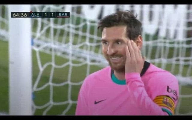 メッシの気になる行動 報告書に記載された主審の判断は...