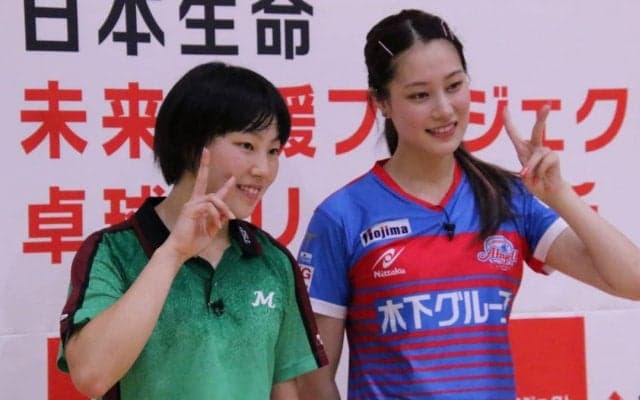 明徳義塾高3・岡田琴菜、Tリーガー浜本由惟と夢の対決 「本当にありがたい」