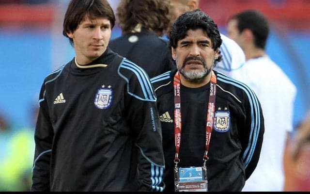 メッシ、緊急手術のマラドーナに励ましのメッセージ!