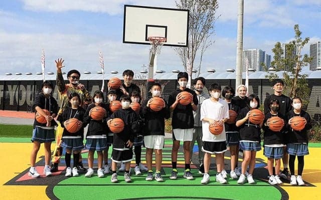秋晴れの東京で日本を代表する3選手が小中学生にレッスン。新施設「TOKYO SPORT PLAYGROUND SPORT×ART」に注目！