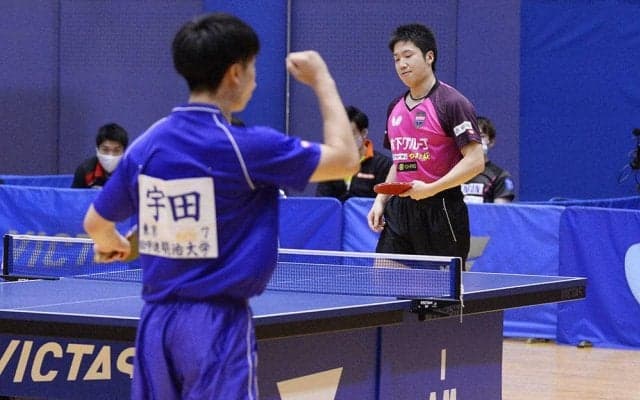 水谷隼「いつもとは違う感覚」7カ月半ぶりの実戦で全日本王者の宇田に敗れる