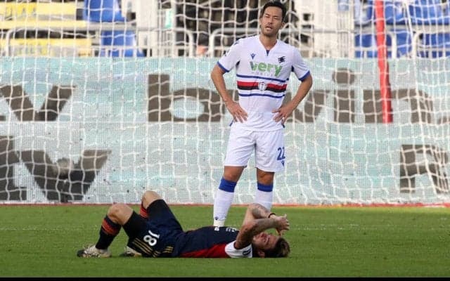 吉田フル出場のサンプドリア、退場者響いて5戦ぶり黒星《セリエA》