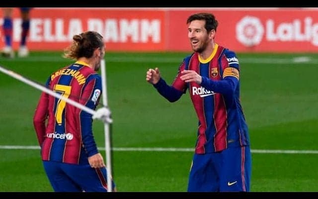 メッシ途中出場から２ゴール バルサが５発大勝でリーグ戦５試合ぶり勝利