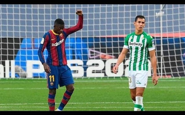 デンベレ バルサ加入後最高の数字、109分に1ゴールを奪う