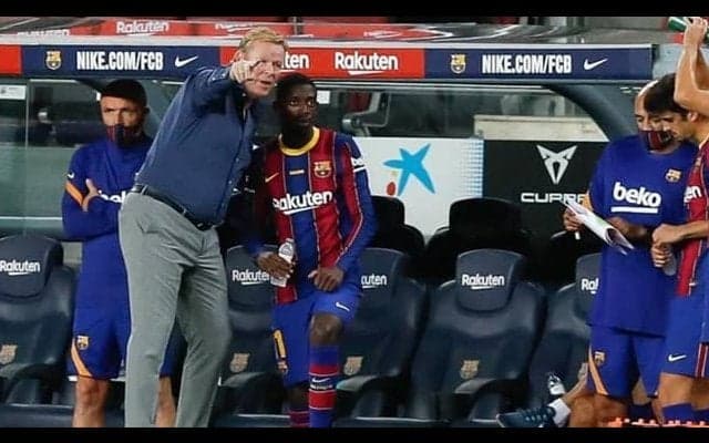 クーマン ベティス戦で露呈したデンベレの守備意識改善へ