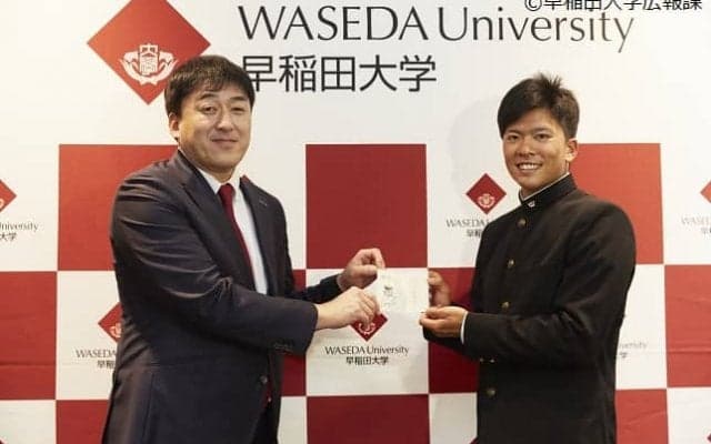 「球界や球団を代表するピッチャーに」　早川、プロへの決意新たに語る／指名挨拶記者会見