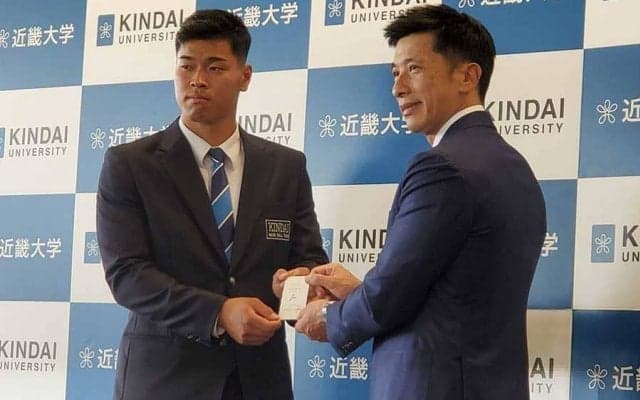 阪神ドラ1佐藤輝明が仮契約　背番号は福留らの「8」に決定「球界を代表する選手に」