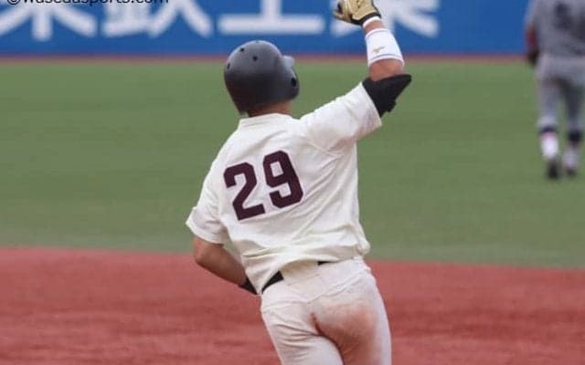 早慶戦で見せた珠玉の輝き　進化を続ける若き大砲／蛭間拓哉