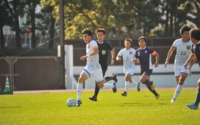 【ソッカー（男子）】主将松岡の先制ゴールを守りきれず金星逃す 第１５節 Vs明大