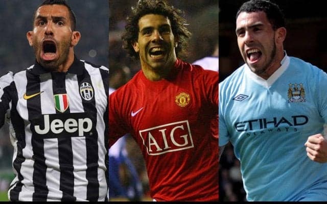 マンチェスターの2クラブでプレーしたテベスが元チームメイトからベストイレブンを発表！7人がユナイテッドでプレー