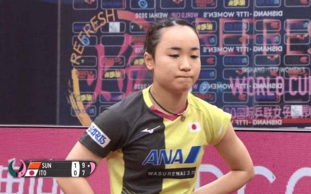 伊藤美誠 20歳対決でアジア女王に敗れる。3位決定戦へ＜卓球 女子W杯＞