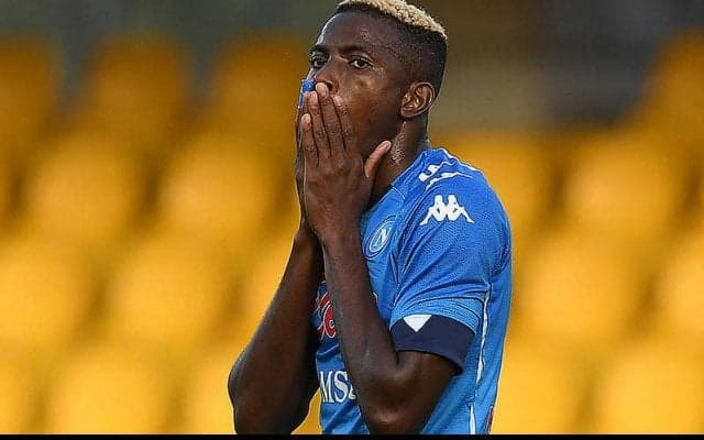 代表戦で負傷のFWオシムヘンが肩の脱臼でミラン戦の欠場確実に…