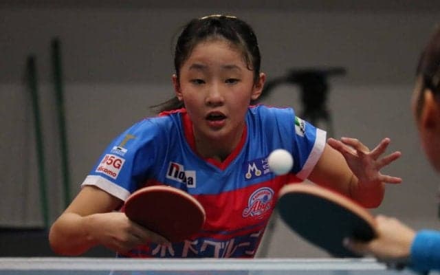 小6・張本美和、シングルスでTリーグデビュー　身長162㎝と伸び「いろんなボールに対応できる」