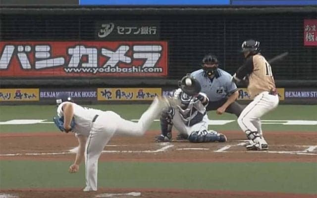 「今年見た変化球で1番やばい」　打者ものけぞる西武平良の剛速変化球にファン驚愕