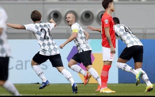 ヴィッセル神戸の決勝トーナメント進出が決定！イニエスタが輝き放ち、広州恒大に3-1で勝利《ACL2020》