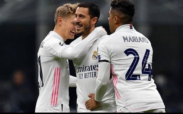 マドリーが10人のインテル撃破で2位浮上!　PK弾のアザールがCL3年ぶりのゴール《CL》