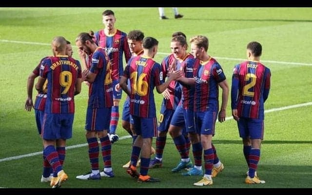 グリーズマンのスーペルゴラッソ含む4発で圧勝のバルサ 、不安要素はラングレの負傷