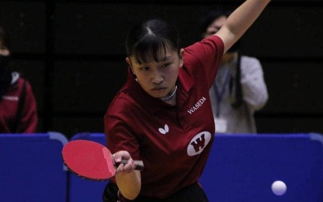 早稲田のカットマン黒野、無欲のV　フルゲーム4試合も我慢の勝利＜卓球・全日学選抜＞