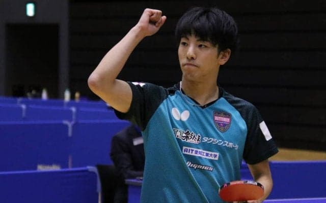 愛工大4年・松山祐季が有終V「全国優勝はカブ以来で嬉しい」＜卓球・全日学選抜＞
