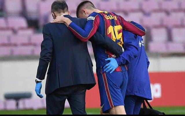 4発快勝もラングレ負傷交代の不安要素…バルサ指揮官が状況説明