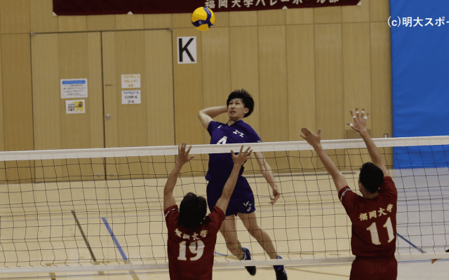 福岡大に３－０で勝利　３回戦進出/全日本大学選手
