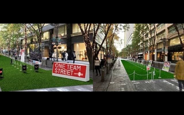 ラグビー写真展やフォトスポットなどを楽しめる「ONE TEAM STREET」開催