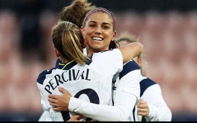  “なでしこの天敵”米女子代表の美女ストライカー、アレックス・モーガンがスパーズ移籍後初ゴールを記録！