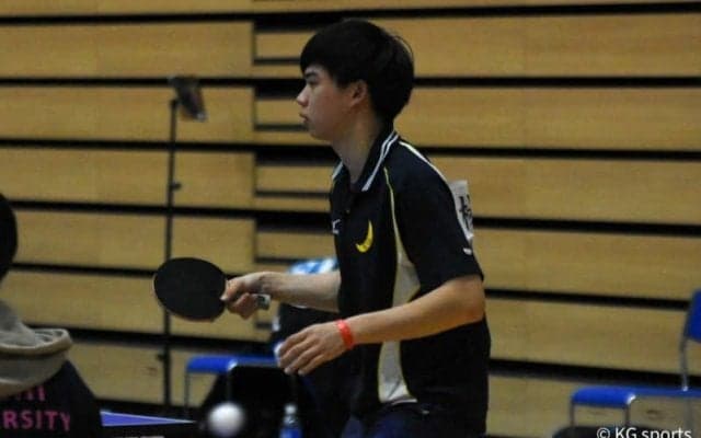 【卓球部】西日本インカレが開幕し、４名が全勝