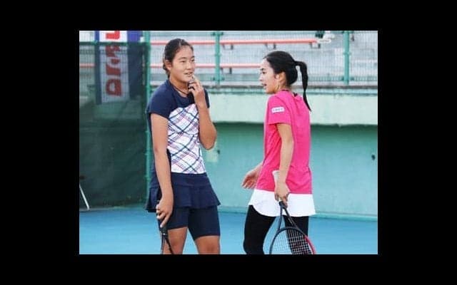 石井琢朗の娘と久保竜彦の娘がテニス・ダブルスでコンビを組んでいた
