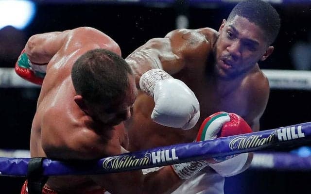 ジョシュアが圧巻ワンツー9回KOで3団体初防衛　観戦したメイウェザーから祝福＆抱擁